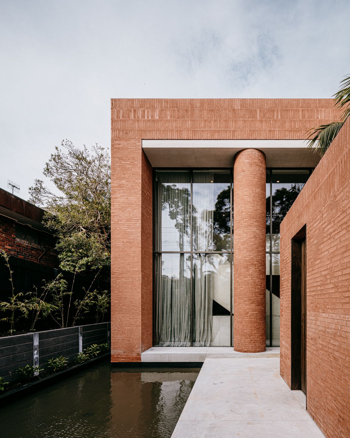 Anderson Road residence brick façade